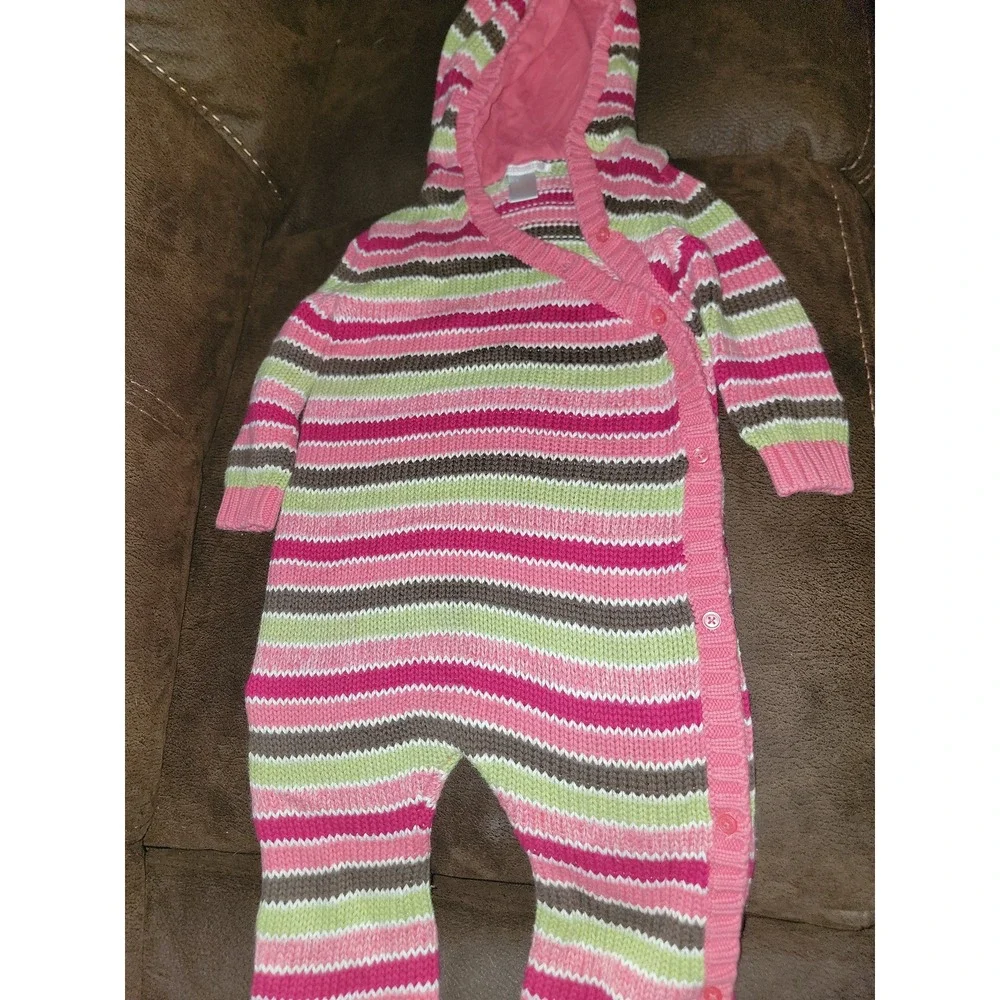 Janie and jack gingerbread spice holiday Christmas one piece outfit 12 18 months